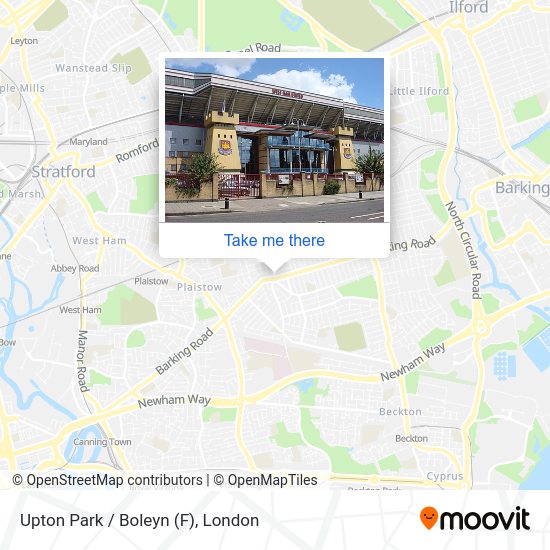 Upton Park / Boleyn (F) map