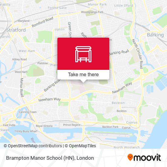 Brampton Manor School (HN) map