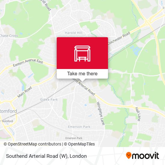 Southend Arterial Road (W) map