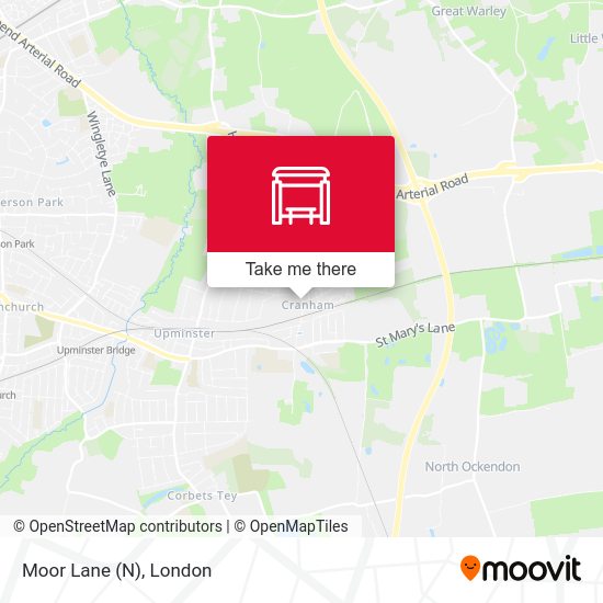 Moor Lane (N) map