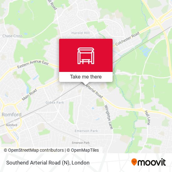 Southend Arterial Road (N) map