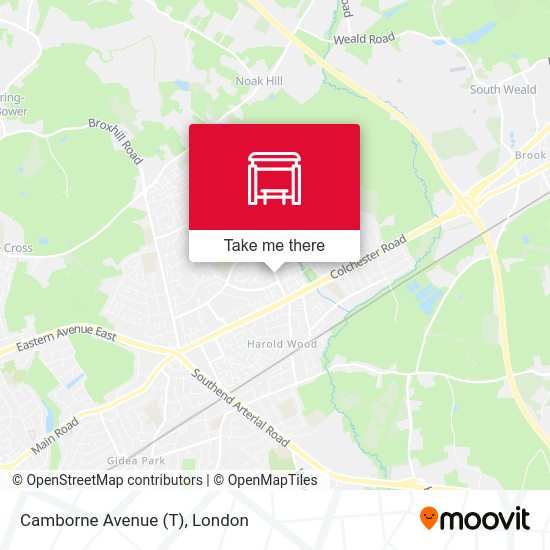 Camborne Avenue (T) map