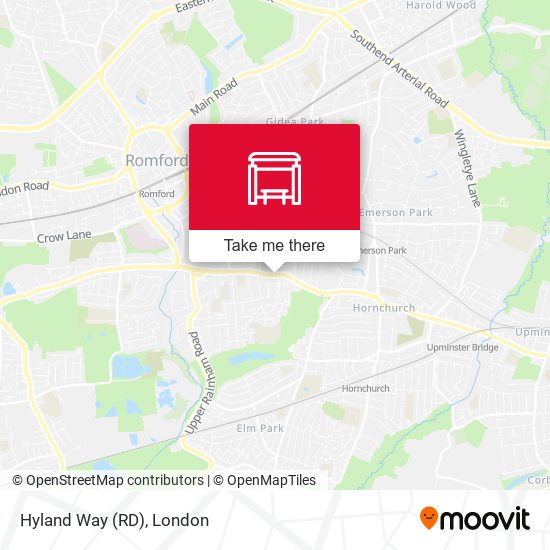 Hyland Way (RD) map