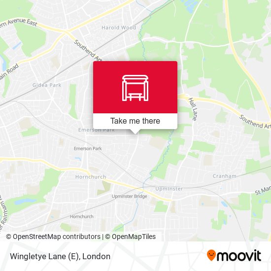 Wingletye Lane (E) map