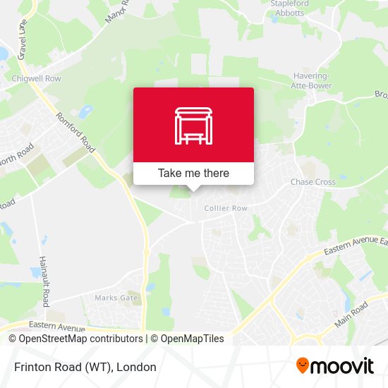 Frinton Road (WT) map