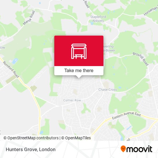 Hunters Grove map