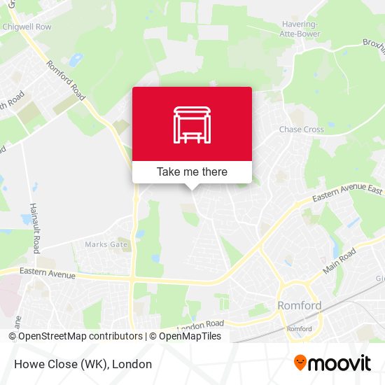 Howe Close (WK) map