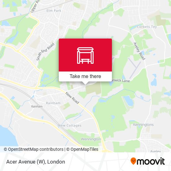 Acer Avenue (W) map