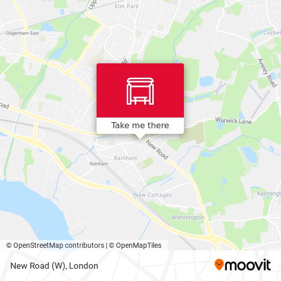 New Road (W) map