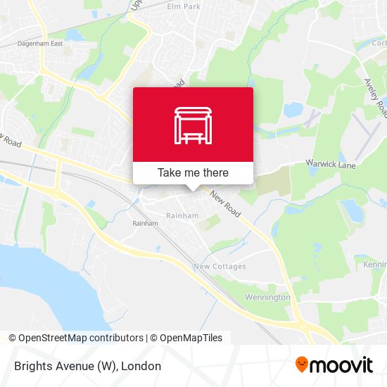 Brights Avenue (W) map