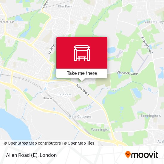 Allen Road (E) map