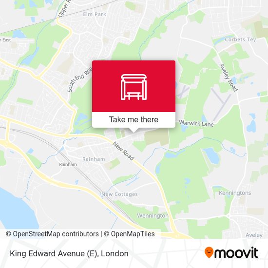 King Edward Avenue map