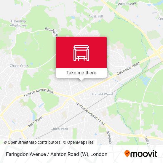 Faringdon Avenue / Ashton Road (W) map
