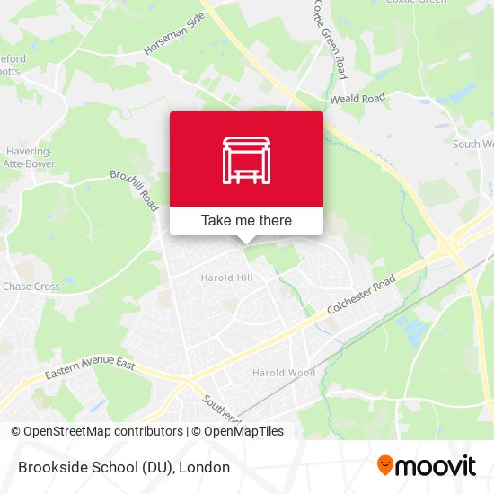 Brookside School (DU) map