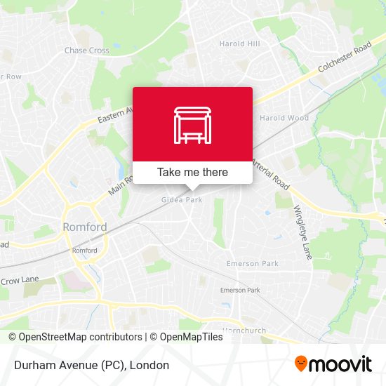 Durham Avenue (PC) map
