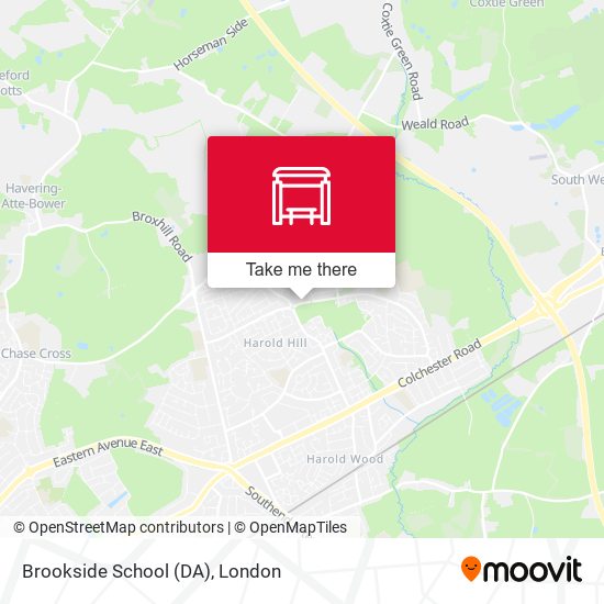 Brookside School (DA) map