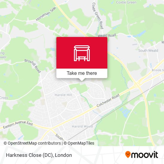 Harkness Close (DC) map