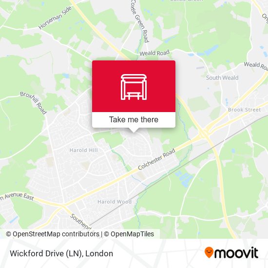 Wickford Drive (LN) map