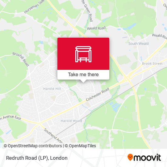 Redruth Road (LP) map