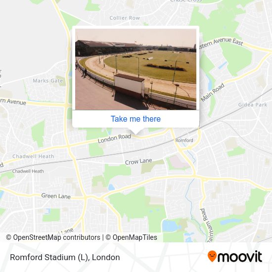 Romford Stadium (L) map