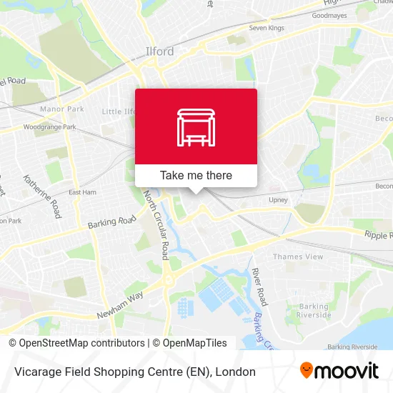 Vicarage Field Shopping Centre (EN) map
