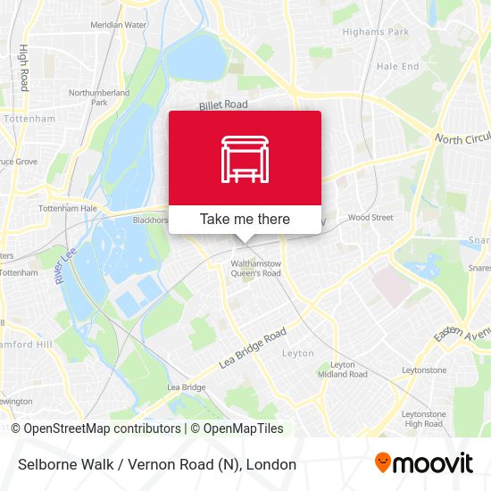 Selborne Walk / Vernon Road (N) map