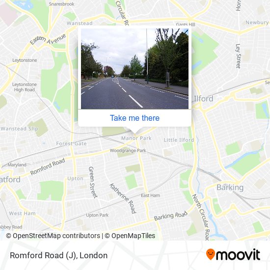 Romford Road (J) map