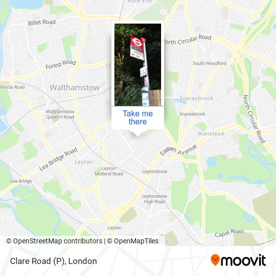 Clare Road (P) map