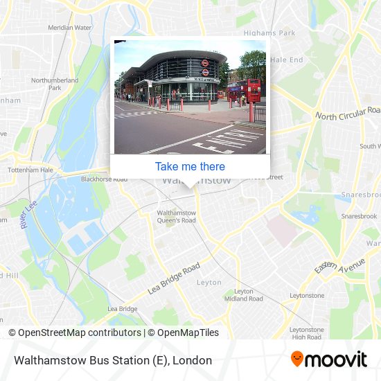 Walthamstow Bus Station (E) map