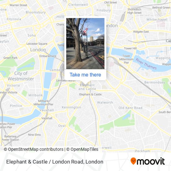 Elephant & Castle / London Road map