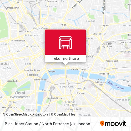 Blackfriars Station / North Entrance (J) map