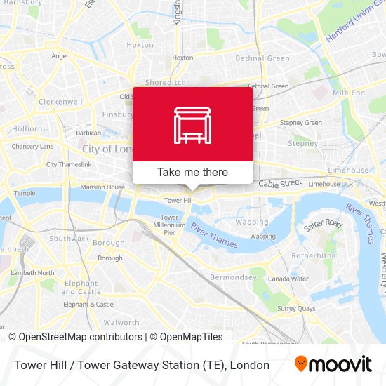 Tower Hill / Tower Gateway Station (TE) map