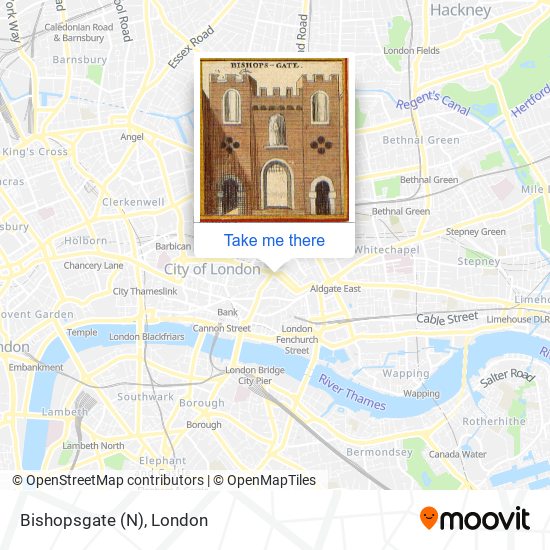 Bishopsgate (N) map