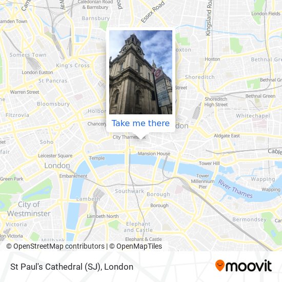 St Paul's Cathedral (SJ) map