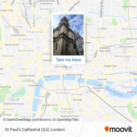 St Paul's Cathedral (SJ) map