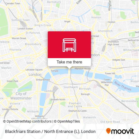 Blackfriars Station  / North Entrance (L) map