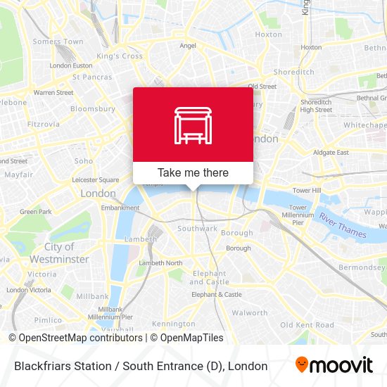 Blackfriars Station / South Entrance (D) map