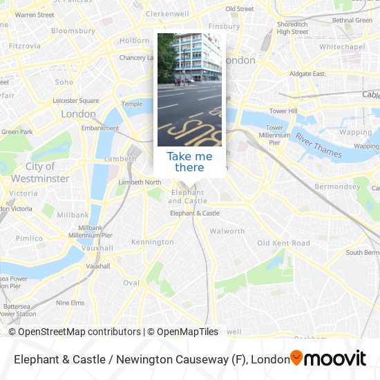 Elephant & Castle / Newington Causeway map