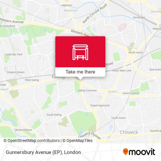 Gunnersbury Avenue (EP) map