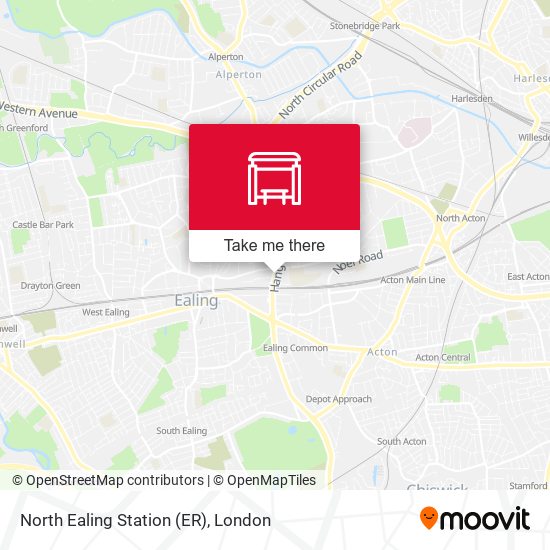 North Ealing Station (ER) map