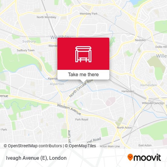 Iveagh Avenue (E) map