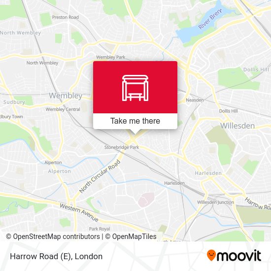 Harrow Road (E) map