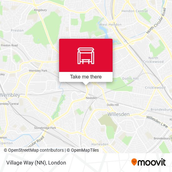 Village Way (NN) map