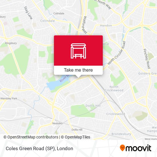 Coles Green Road (SP) map