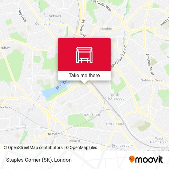 Staples Corner (SK) map