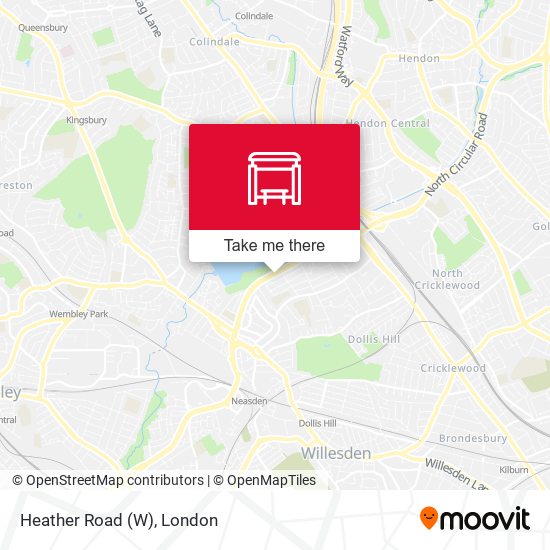 Heather Road (W) map
