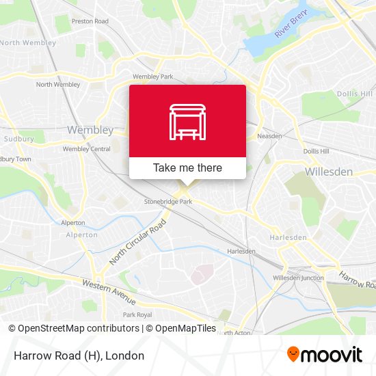 Harrow Road map