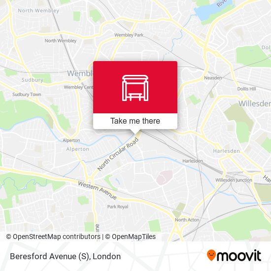 Beresford Avenue (S) map