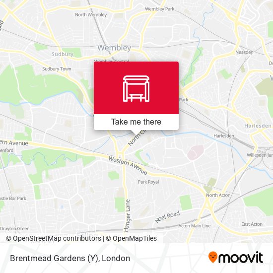 Brentmead Gardens (Y) map