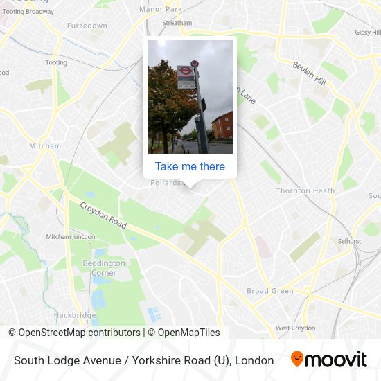 South Lodge Avenue / Yorkshire Road (U) map